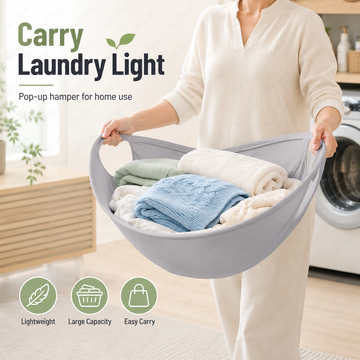 Foldable Dirty Clothes Hamper Pop Up Laundry Storage Basket Portable Lightweight Bin for Home Dorm Bathroom Bedroom
Foldable Dirty Clothes Hamper Pop Up Laundry Storage Basket Portable Lightweight Bin for Home Dorm Bathroom Bedroom