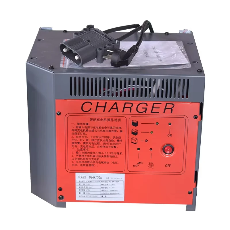 Forklift GCAZX Series 220V Charger GCAZX-24V/30A(UMA80A) Matching 210-250AH Battery
Forklift GCAZX Series 220V Charger GCAZX-24V/30A(UMA80A) Matching 210-250AH Battery