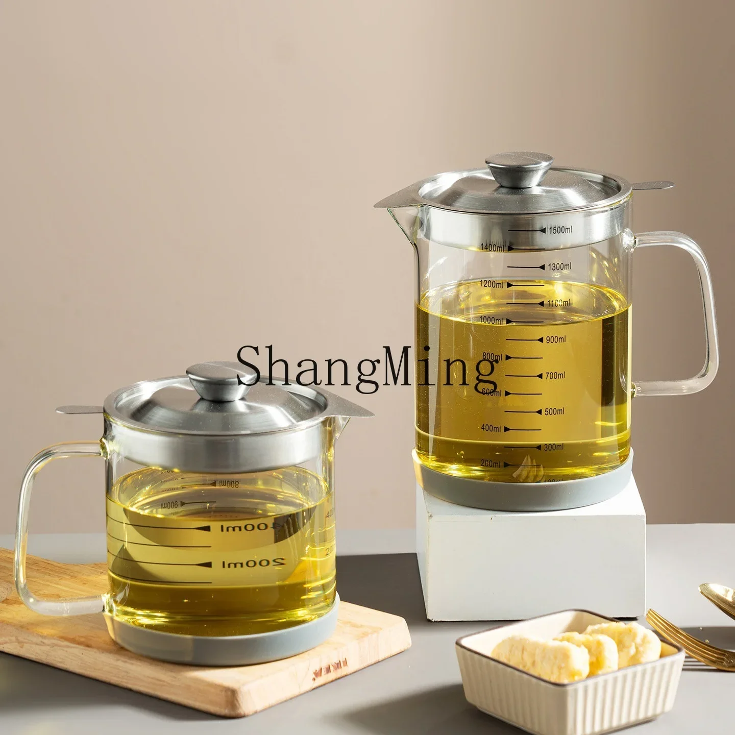 High Borosilicate Glass Oil Filter Jug with Graduated High Temperature Resistant Thickening Kitchen Lard Residue Filtration
High Borosilicate Glass Oil Filter Jug with Graduated High Temperature Resistant Thickening Kitchen Lard Residue Filtration