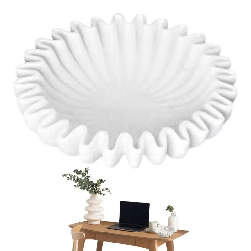 Elegant Ruffle Bowl Elegant Resin Bowl Ruffle Decorative Ornament for Room Coffee Table Desk Desktop Decoration Resin Bowl Gift
Elegant Ruffle Bowl Elegant Resin Bowl Ruffle Decorative Ornament for Room Coffee Table Desk Desktop Decoration Resin Bowl Gift