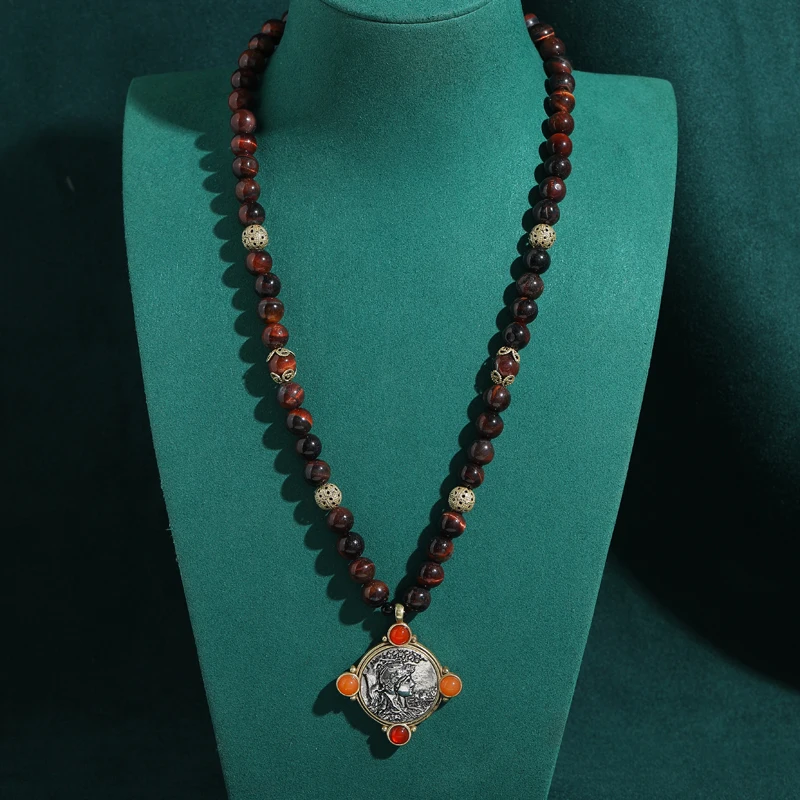 Vintage Bohemia Tiger Eye Natural Stone Beaded Necklaces with Ancient Coin Antique Jewelry Trends 2026 Accessories High Quality
Vintage Bohemia Tiger Eye Natural Stone Beaded Necklaces with Ancient Coin Antique Jewelry Trends 2026 Accessories High Quality