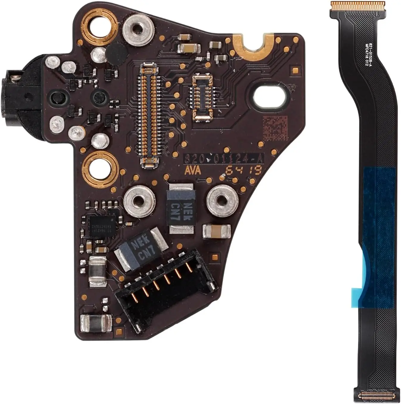 Origianl Audio Board Headphone Jack Connector with Cable Replacement for MacBook Air Retina 13" A1932 2018-2019 Year (Black
Origianl Audio Board Headphone Jack Connector with Cable Replacement for MacBook Air Retina 13" A1932 2018-2019 Year (Black