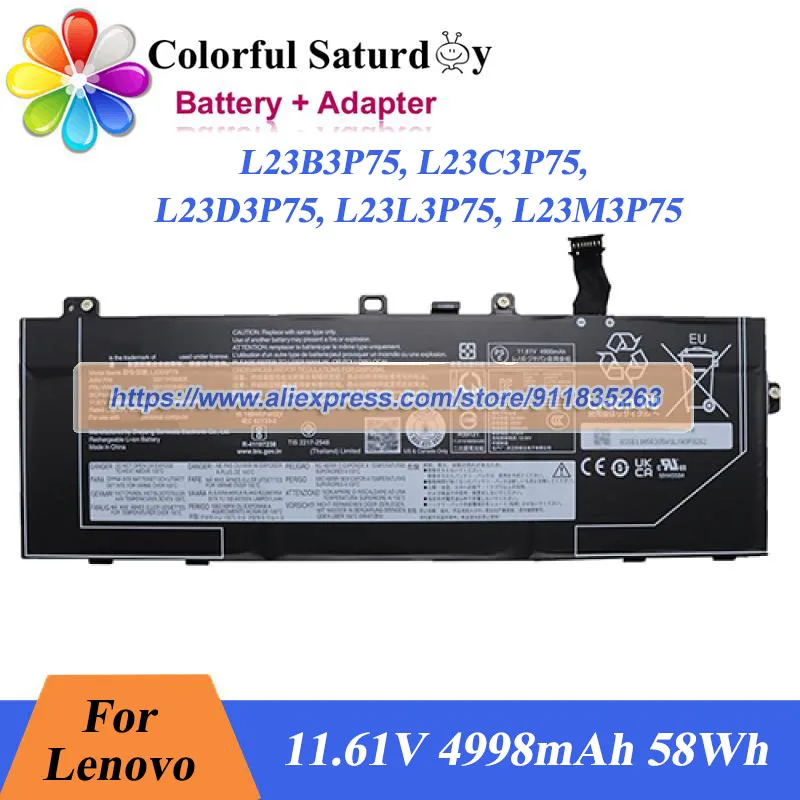 For Lenovo ThinkPad T14S GEN6 21N1000 Series Laptop Battery L23B3P75 L23C3P75 L23D3P75 L23L3P75 L23M3P75 SB11H56305 SB11H56308
For Lenovo ThinkPad T14S GEN6 21N1000 Series Laptop Battery L23B3P75 L23C3P75 L23D3P75 L23L3P75 L23M3P75 SB11H56305 SB11H56308