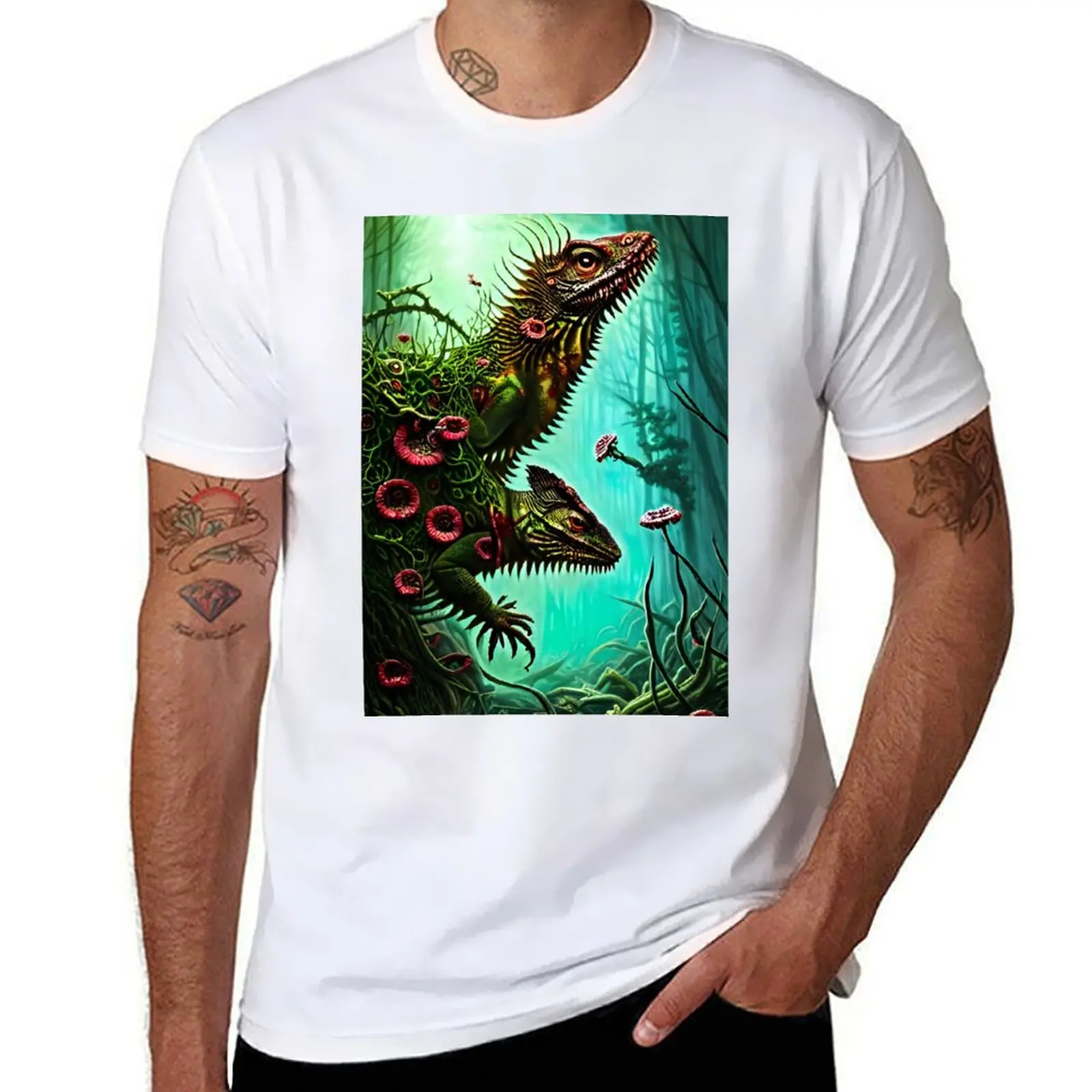 Reptile Beasts Floral Amalgam - Alex&Scales - Horror AI Generated Art - Monster IIlustration Science Fiction Reptilian M T-Shirt
Reptile Beasts Floral Amalgam - Alex&Scales - Horror AI Generated Art - Monster IIlustration Science Fiction Reptilian M T-Shirt