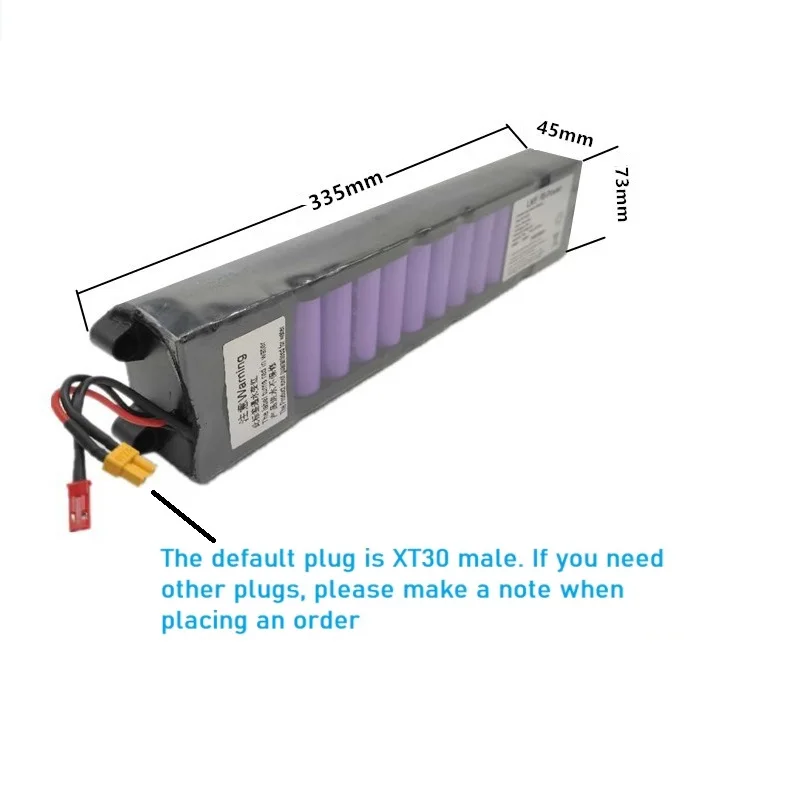 36V 7.8ah electric scooter battery with XT60 socket 18650 lithium battery pack
36V 7.8ah electric scooter battery with XT60 socket 18650 lithium battery pack