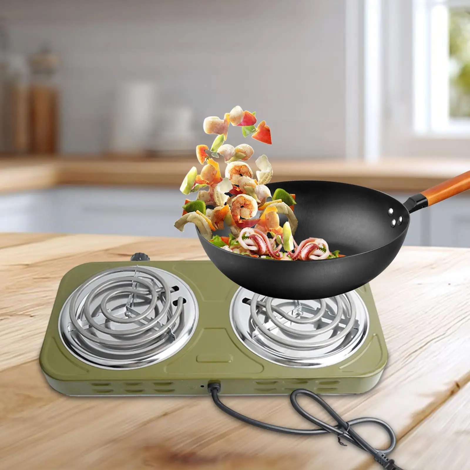 Electric Countertop Double Burner ,EU Plug, Home Use Coiled Burner 2 Burner Hot Plates
Electric Countertop Double Burner ,EU Plug, Home Use Coiled Burner 2 Burner Hot Plates