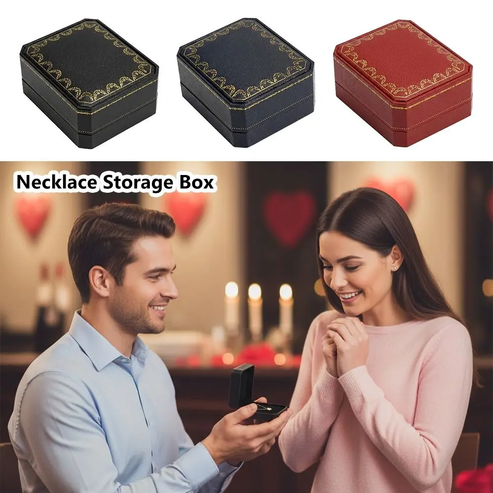High Quality Velvet Lining Necklace Display Box Sleek Vintage Necklace Storage Box Pendant Storage Case Wedding Gift Box
High Quality Velvet Lining Necklace Display Box Sleek Vintage Necklace Storage Box Pendant Storage Case Wedding Gift Box