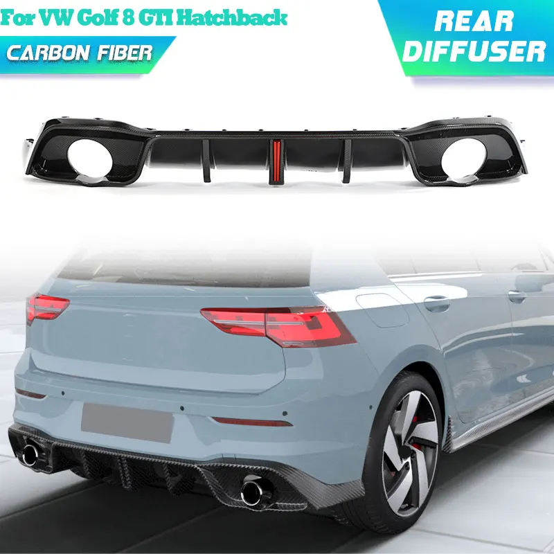 Задний бампер из углеродного волокна, диффузор для VW Golf 8 GTI Hatchback 2021 2022, гоночный задний диффузор, фартук для губ, защитные комплекты кузова
Задний бампер из углеродного волокна, диффузор для VW Golf 8 GTI Hatchback 2021 2022, гоночный задний диффузор, фартук для губ, защитные комплекты кузова