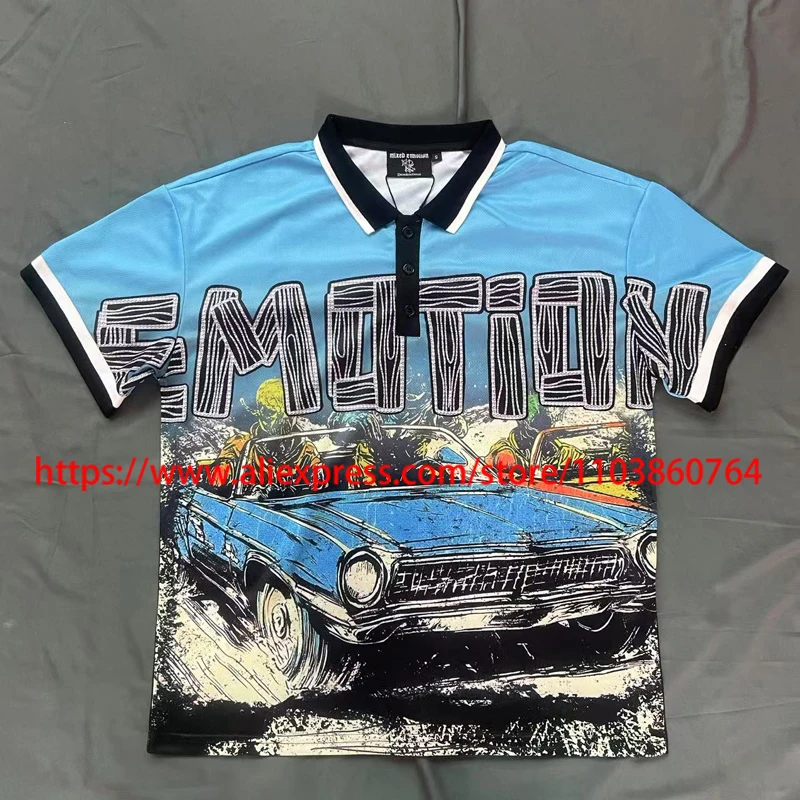 Outdoor Sports Style MIXED EMOTION T-shirt Mesh Breathable Print Lapel Short-sleeve High Quality Casual Mixed Emotion Polo Shirt
Outdoor Sports Style MIXED EMOTION T-shirt Mesh Breathable Print Lapel Short-sleeve High Quality Casual Mixed Emotion Polo Shirt