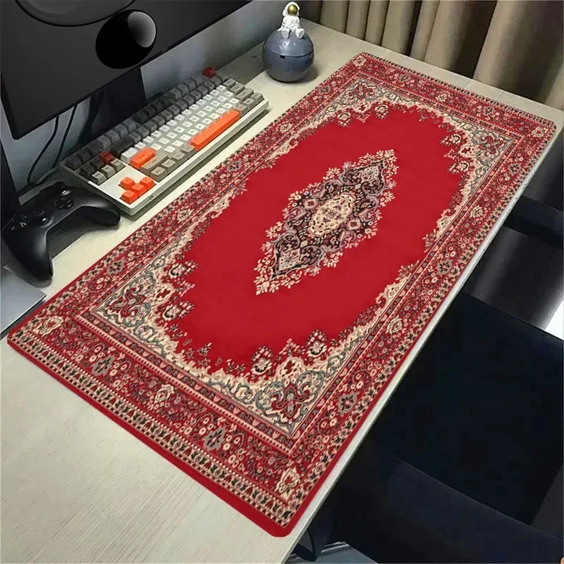 XXL Red Retro Persian mouse pad Pc Player Rubber non-slip speed keyboard pad Entertainment office universal extra long table mat
XXL Red Retro Persian mouse pad Pc Player Rubber non-slip speed keyboard pad Entertainment office universal extra long table mat