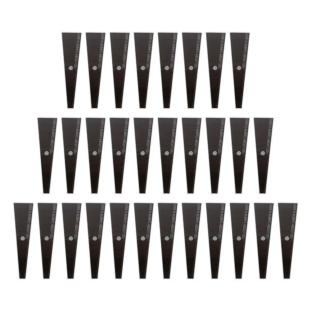 100PCS Clear Waterproof Flower Packaging Supplies Black Bouquet Wrapping Set for Fresh Flowers Valentine Wedding Birthday Chic
100PCS Clear Waterproof Flower Packaging Supplies Black Bouquet Wrapping Set for Fresh Flowers Valentine Wedding Birthday Chic