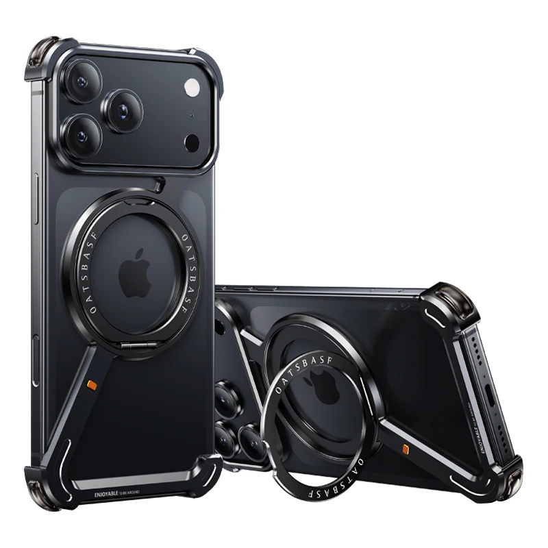 Металлический безрамный чехол Oatsbasf для iPhone 17 Pro/Pro Max/17 Air Phone Case с 360° ° Поворотная подставка Magsafe Защитная противоударная
Металлический безрамный чехол Oatsbasf для iPhone 17 Pro/Pro Max/17 Air Phone Case с 360° ° Поворотная подставка Magsafe Защитная противоударная