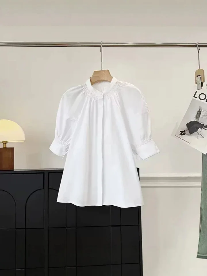 Dave&Di Summer New Women's Standard Edition Commuting Simple Bubble Sleeve Shirt Blouses Women's Clothes Shirts Tops
Dave&Di Summer New Women's Standard Edition Commuting Simple Bubble Sleeve Shirt Blouses Women's Clothes Shirts Tops