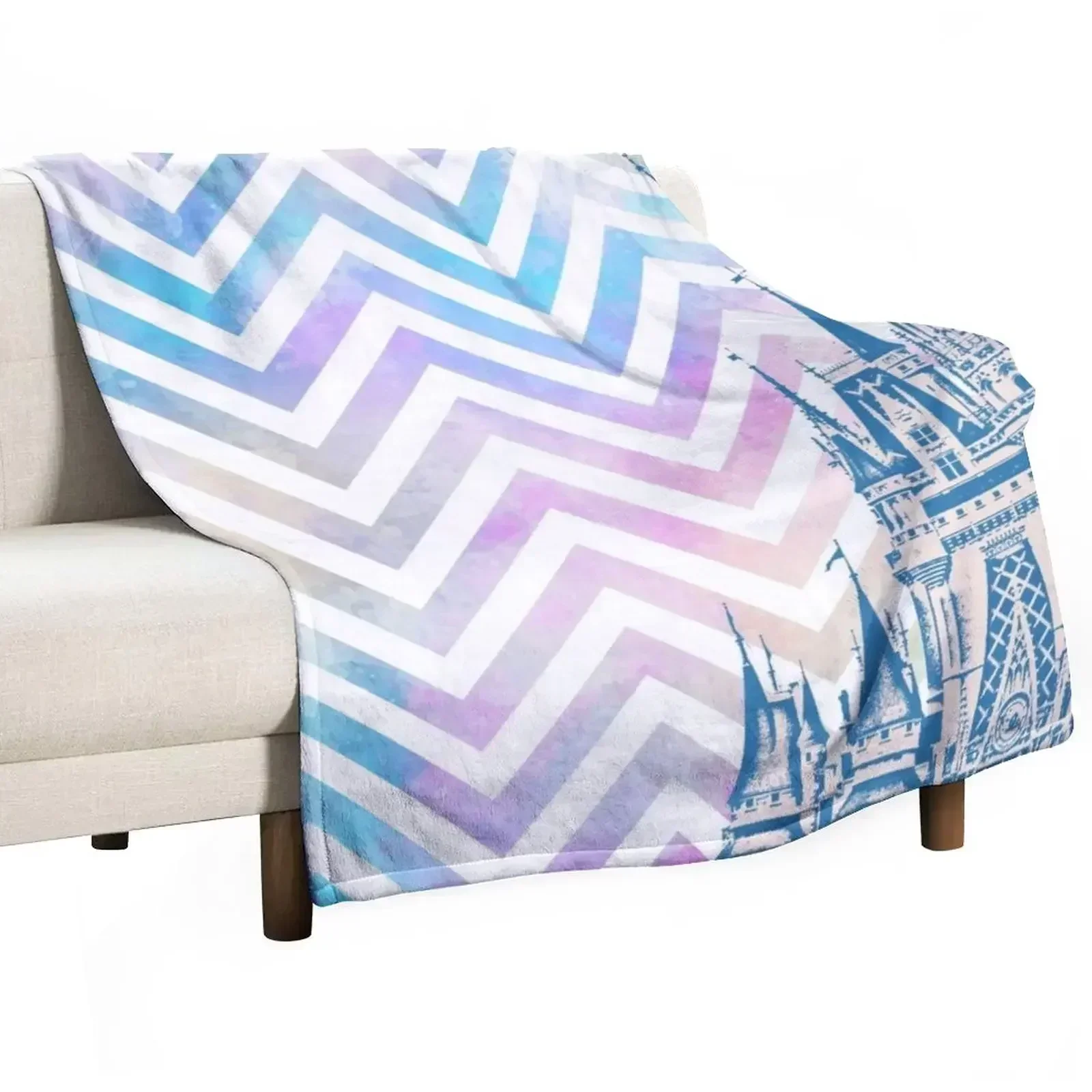 Magic Castle Chevron Watercolor Pattern Throw Blanket Men's Soft Warm Throw Blanket for Couch
Magic Castle Chevron Watercolor Pattern Throw Blanket Men's Soft Warm Throw Blanket for Couch