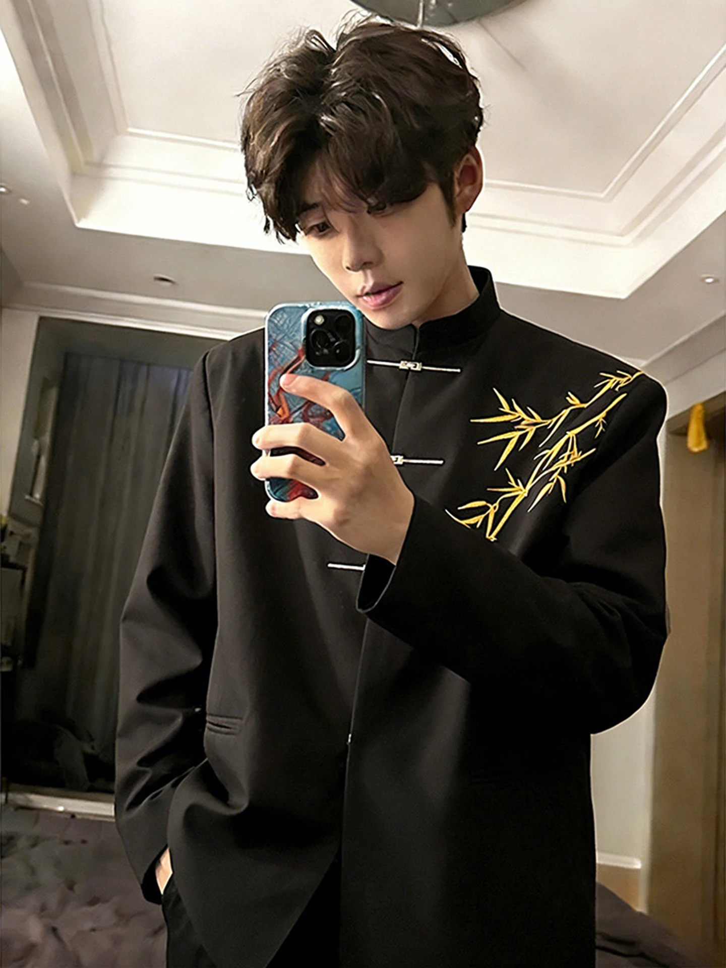 New Chinese Sle Gold Bamboo Embroidered Suit Jaet Men's Engagement High-Quali Clothing Sense National Trend Zhongan T...
New Chinese Sle Gold Bamboo Embroidered Suit Jaet Men's Engagement High-Quali Clothing Sense National Trend Zhongan T...