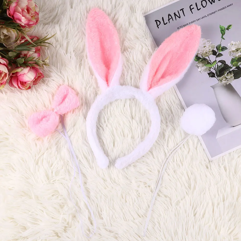 3Sets Bunny Costume Set Trendy Headband Tails Bow Ties Perfect for Girls Cosplay Events Parties Fashion Shows Masquerade Balls
3Sets Bunny Costume Set Trendy Headband Tails Bow Ties Perfect for Girls Cosplay Events Parties Fashion Shows Masquerade Balls