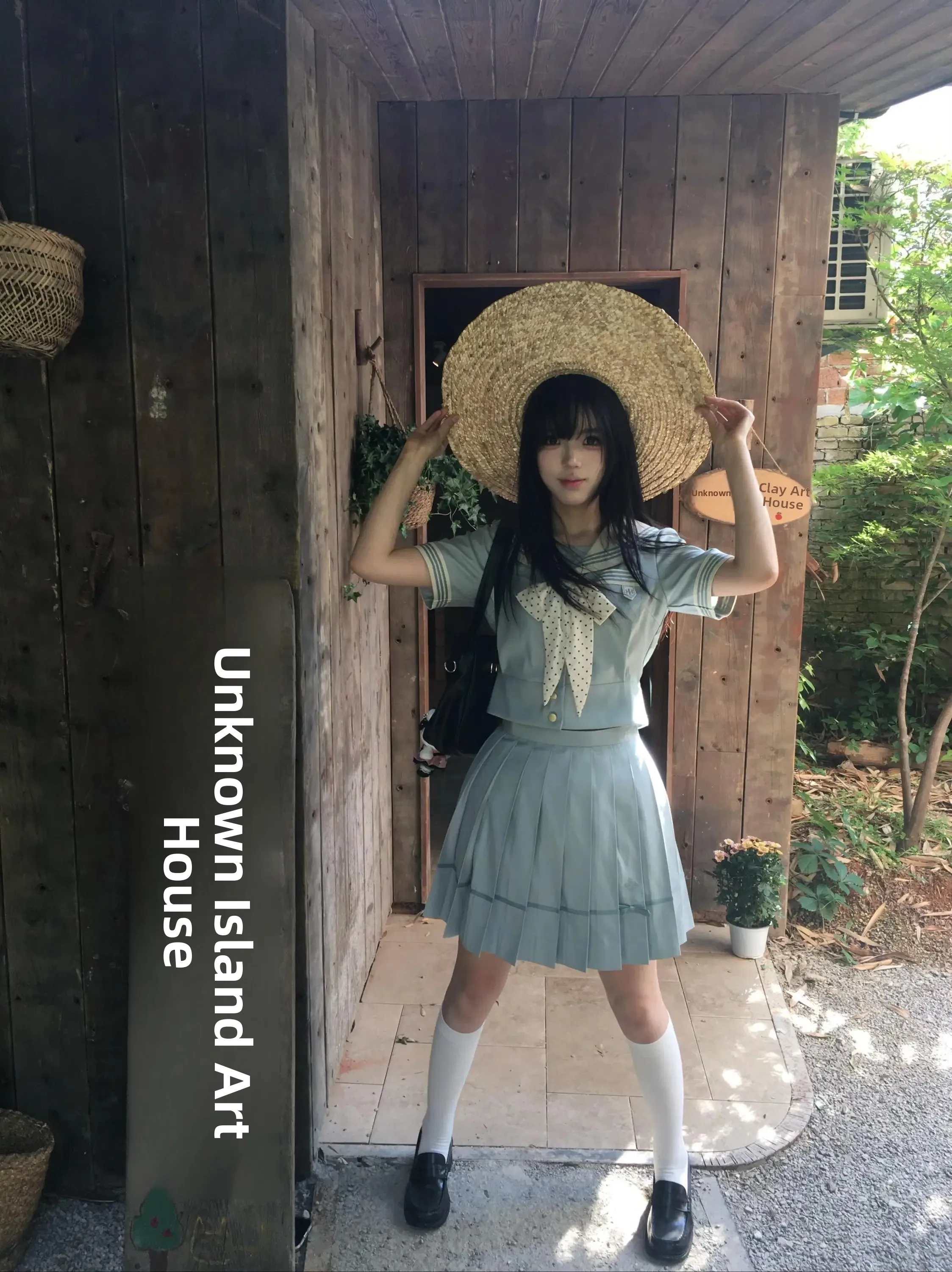 Mint White Original Japanese Style School Uniform Set with Green Short Sleeve Sailor Top And Pleated Skirt for Women
Mint White Original Japanese Style School Uniform Set with Green Short Sleeve Sailor Top And Pleated Skirt for Women