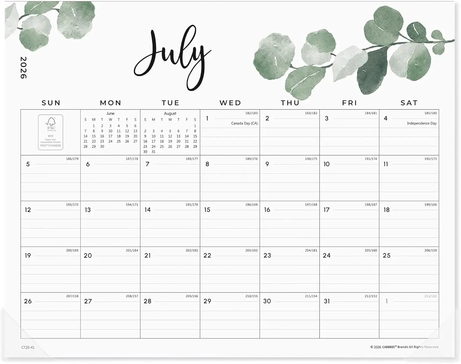 Magnetic Calendar for Refrigerator 2026, Monthly Fridge Calendar July 2026-December 2027, 15x12 Inch, Greenery Design, Easy Organizing
Magnetic Calendar for Refrigerator 2026, Monthly Fridge Calendar July 2026-December 2027, 15x12 Inch, Greenery Design, Easy Organizing