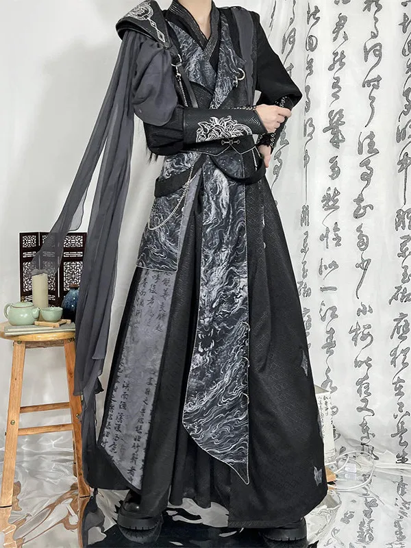 Improved Martial Arts Style Black Hanfu Cosplay Clothing for Men And Women Traditional Chinese Costume Youthful Warrior Look
Improved Martial Arts Style Black Hanfu Cosplay Clothing for Men And Women Traditional Chinese Costume Youthful Warrior Look