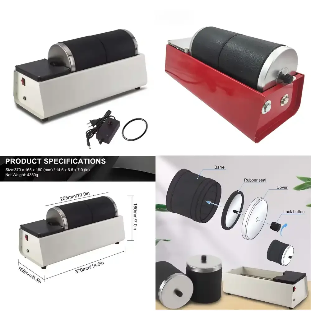 Dual Drum Rotary Rock Tumbler Polisher Machine
Dual Drum Rotary Rock Tumbler Polisher Machine