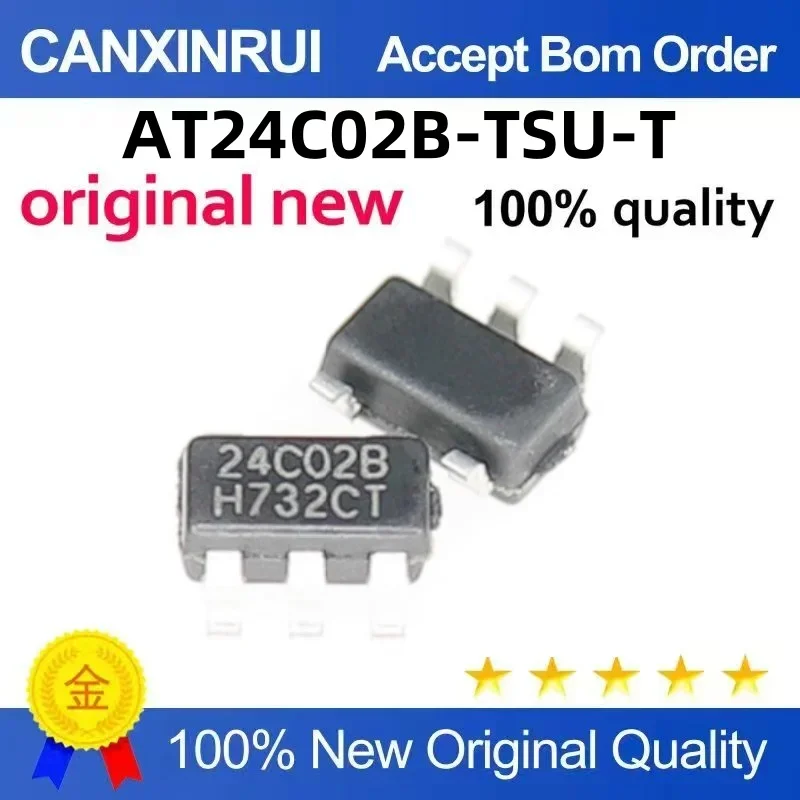 (5-100 pieces) New AT24C02B-TSU-T silk screen 24C02B SOT23-5 spot chip IC
(5-100 pieces) New AT24C02B-TSU-T silk screen 24C02B SOT23-5 spot chip IC