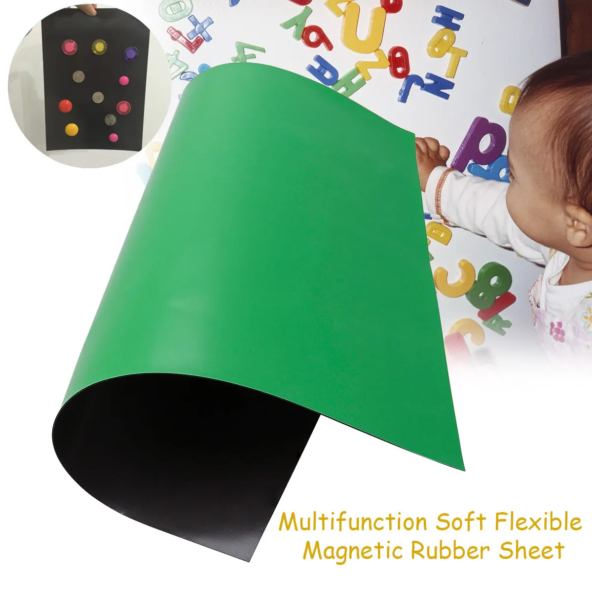 Black Magnetic Rubber Sheet 297Mm 210Mm Flexible Multifunction Magnetic Adhesive Sheet Suitable for Advertisement Notice
Black Magnetic Rubber Sheet 297Mm 210Mm Flexible Multifunction Magnetic Adhesive Sheet Suitable for Advertisement Notice