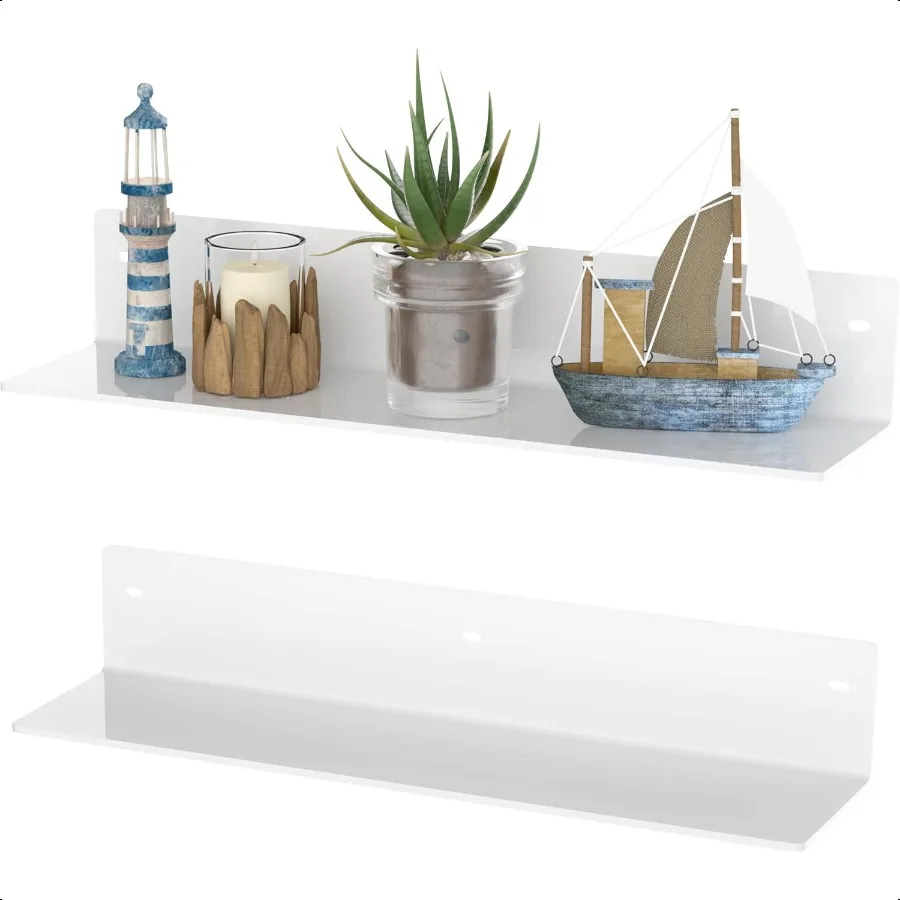 16 Inches White Acrylic Shelves Wall Hanging Spice Rack Wall Organizer Storage Shelf for Kitchen Dining Room Living Room Bedroo
16 Inches White Acrylic Shelves Wall Hanging Spice Rack Wall Organizer Storage Shelf for Kitchen Dining Room Living Room Bedroo