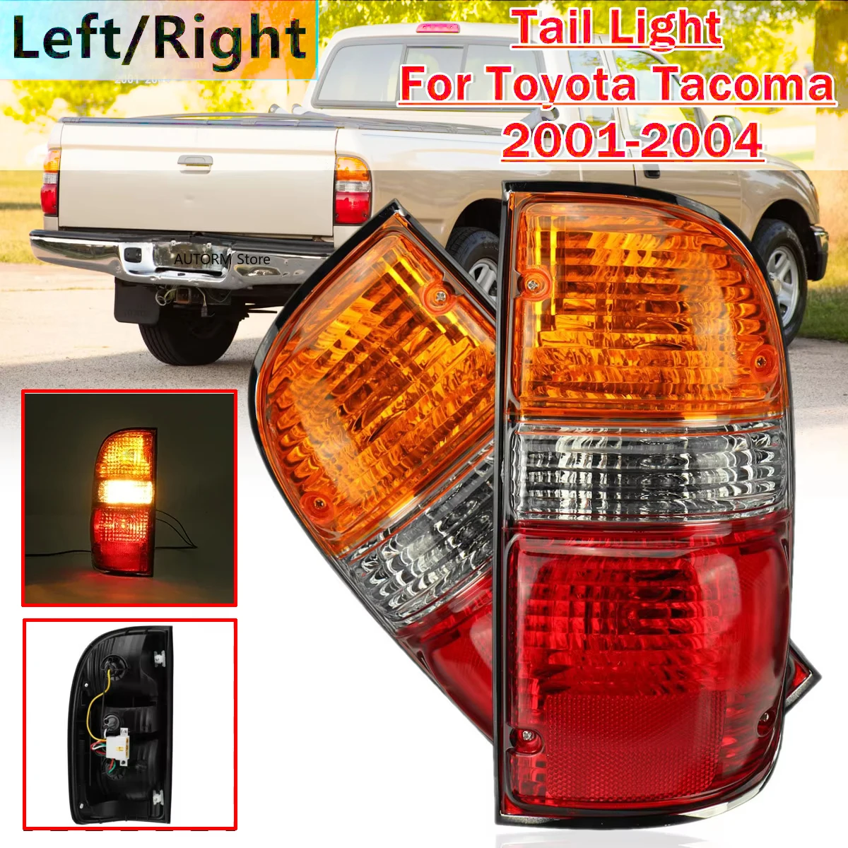 Left/Right Car Rear Tail Light Brake Lamp W/ Bulb For Toyota Tacoma 2001 2002 2003 2004 8155004060,8156004060 Rear Tail Lights
Left/Right Car Rear Tail Light Brake Lamp W/ Bulb For Toyota Tacoma 2001 2002 2003 2004 8155004060,8156004060 Rear Tail Lights