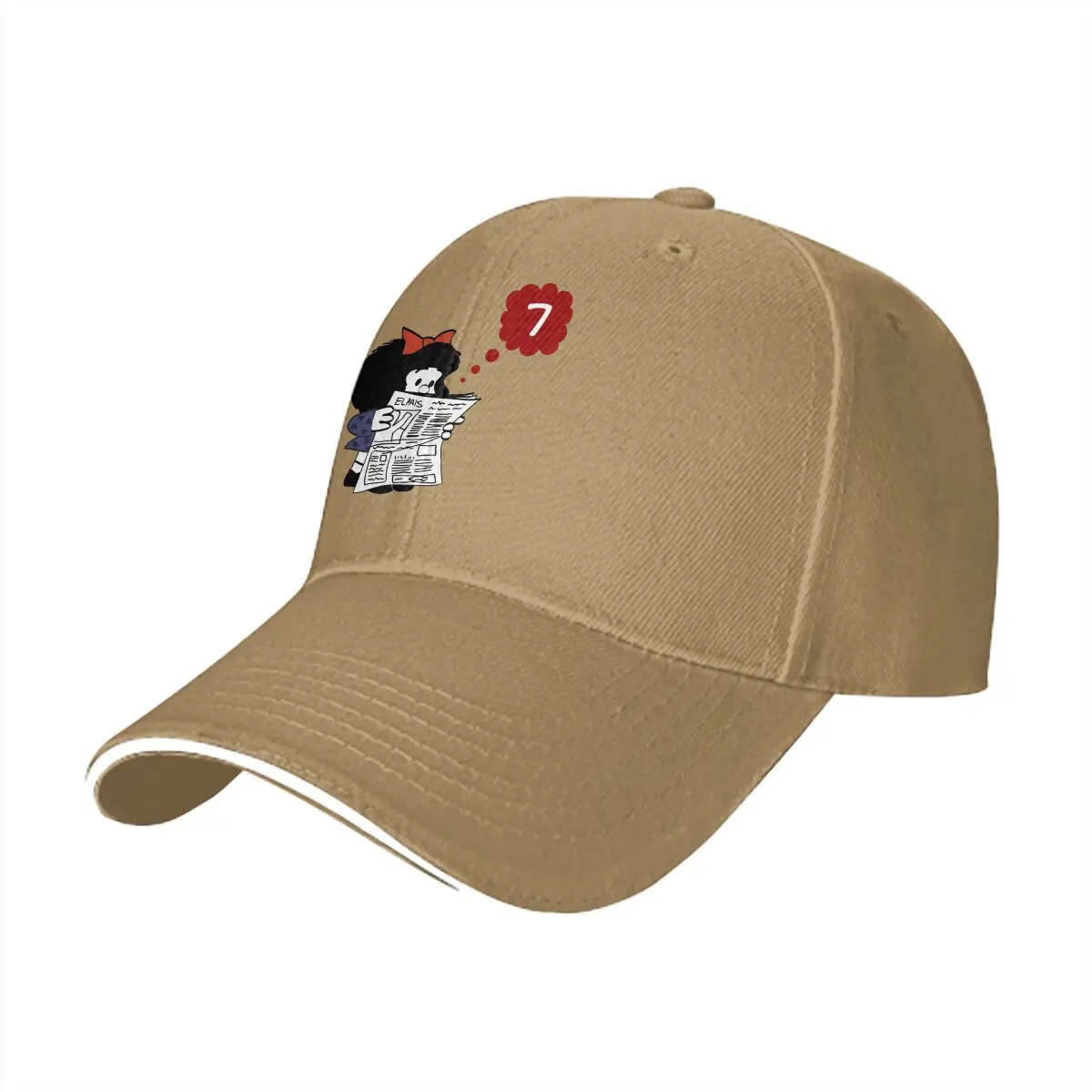 Pure Color Dad Hats Reading Newspaper Women's Hat Sun Visor Baseball Caps Mafalda Cartoon Peaked Cap
Pure Color Dad Hats Reading Newspaper Women's Hat Sun Visor Baseball Caps Mafalda Cartoon Peaked Cap