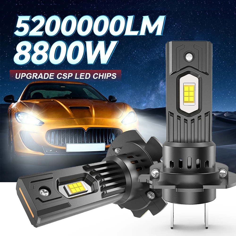 8800W H7 LED Headlight CANBUS Bulb 1:1 Mini Wireless 5200000LM 6000K 7035 CSP for Car Headlamp Plug&Play New H7 Turbo Led 12V
8800W H7 LED Headlight CANBUS Bulb 1:1 Mini Wireless 5200000LM 6000K 7035 CSP for Car Headlamp Plug&Play New H7 Turbo Led 12V