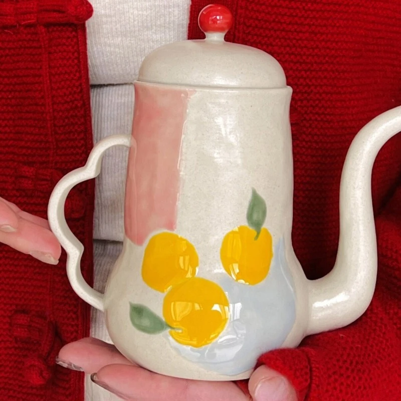 Modern Ceramic Tea Pot Heat Resistant Cold & Hot Water Jug with Handle for Home Kitchen Stovetop Safe Serving Carafe Decorative
Modern Ceramic Tea Pot Heat Resistant Cold & Hot Water Jug with Handle for Home Kitchen Stovetop Safe Serving Carafe Decorative