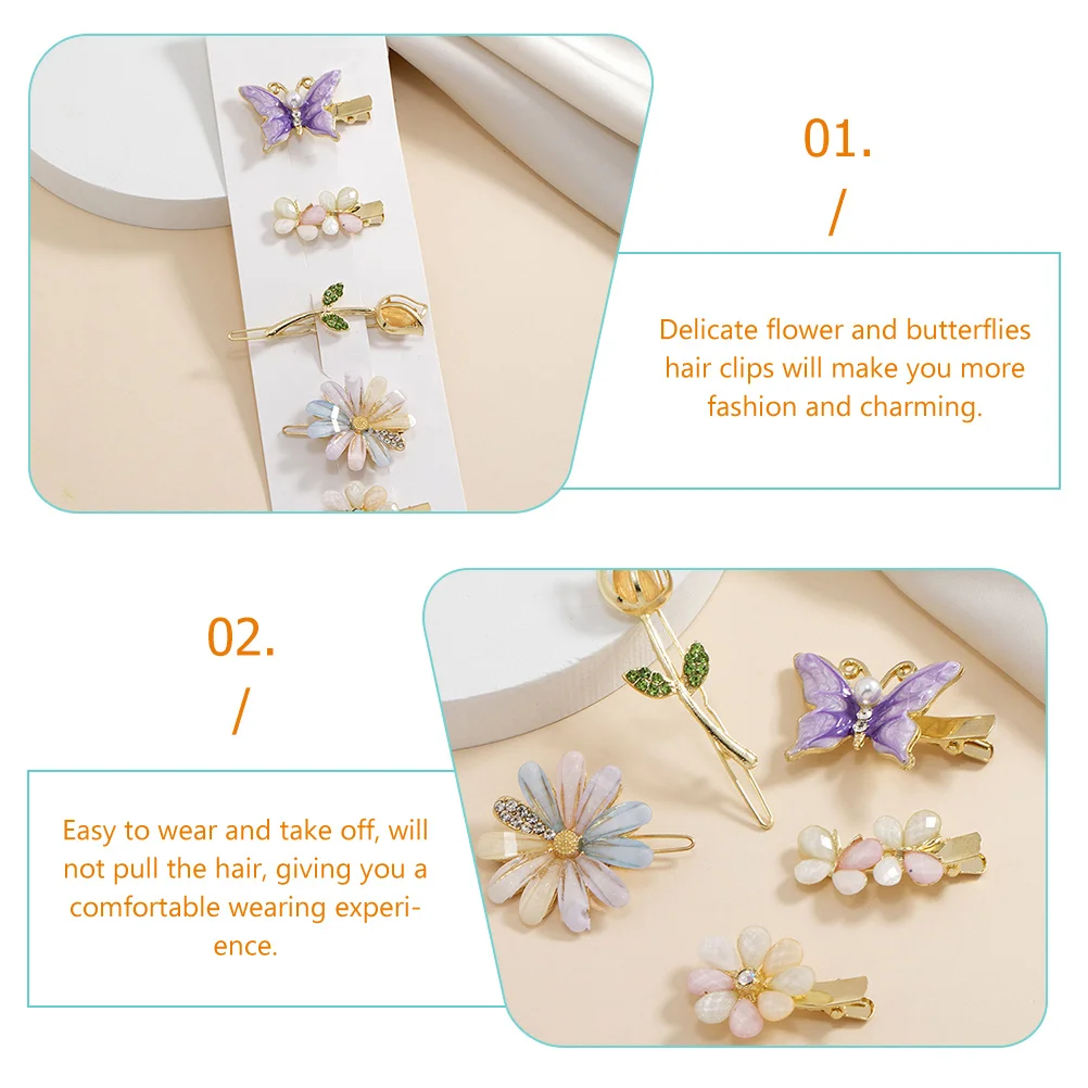 10pcs Flower Hairpins Girls Accessories Comfortable Hair Clips For Girls Hairpins for Travel Flower Hair Clips Party
10pcs Flower Hairpins Girls Accessories Comfortable Hair Clips For Girls Hairpins for Travel Flower Hair Clips Party