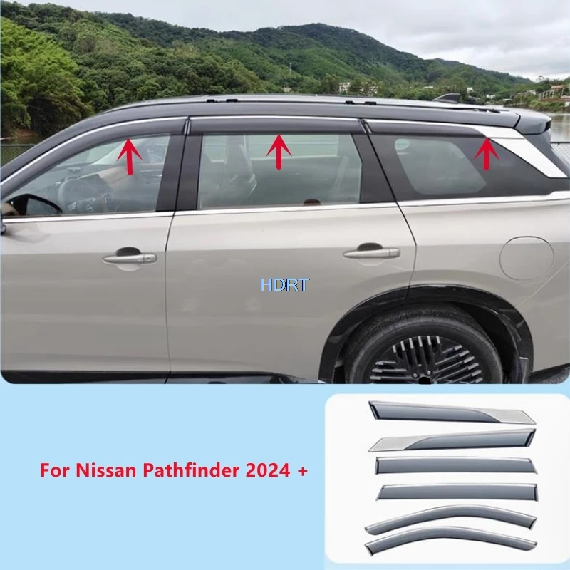 For Nissan Pathfinder 2024 + Car Styling Window Visor Deflector Sun Rain Proof Shelter Weather Shield Cover Body Kit Accessories
For Nissan Pathfinder 2024 + Car Styling Window Visor Deflector Sun Rain Proof Shelter Weather Shield Cover Body Kit Accessories