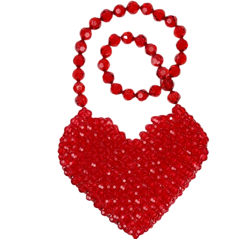 2026 New Red Acrylic Heart Shaped Crystal Beaded Bag - Women's Cool and Sweet Fashionable Shoulder Bag Handmade Beaded Bag
2026 New Red Acrylic Heart Shaped Crystal Beaded Bag - Women's Cool and Sweet Fashionable Shoulder Bag Handmade Beaded Bag