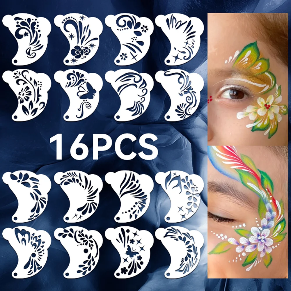 Children Face Painting Stencil Girls Adults Facial Oil Painting Template DIY Reusable Eyebrow Tattoo Makeup Cosmetic Mould Tools
Children Face Painting Stencil Girls Adults Facial Oil Painting Template DIY Reusable Eyebrow Tattoo Makeup Cosmetic Mould Tools