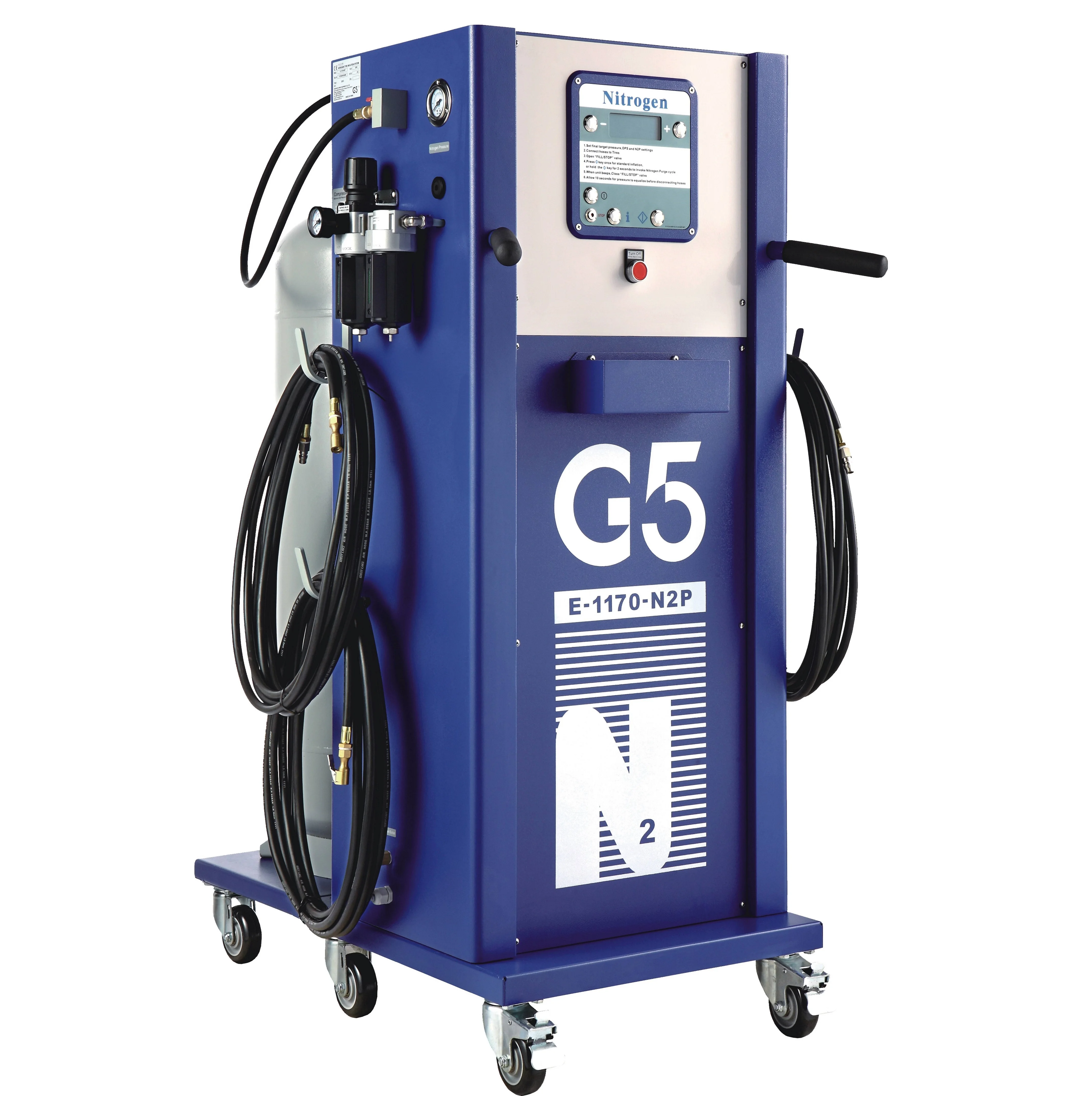 G5 E-1170-N2P PSA Nitrogen Tyre Inflator with Digital Pressure Gauge Metal Construction 110/220V CE Certified for Cars & MPVs
G5 E-1170-N2P PSA Nitrogen Tyre Inflator with Digital Pressure Gauge Metal Construction 110/220V CE Certified for Cars & MPVs