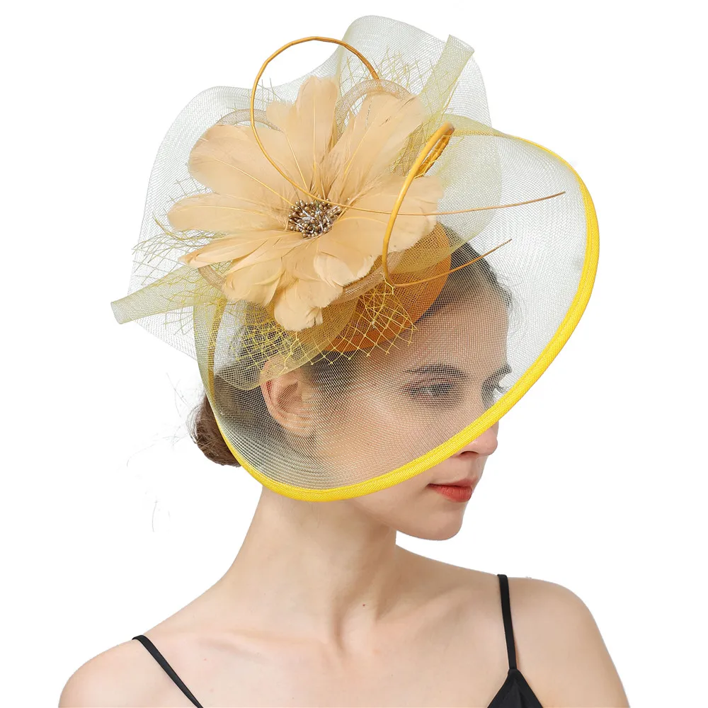 Mesh Derby Big Fascinator Hats Elegant Women Wedding Headwear Headband Fashion Fancy Fearher Flower Hair Accessories Veisl Hats
Mesh Derby Big Fascinator Hats Elegant Women Wedding Headwear Headband Fashion Fancy Fearher Flower Hair Accessories Veisl Hats