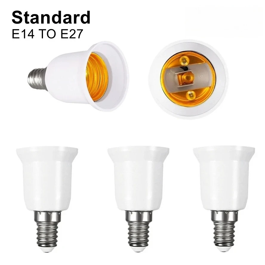 High-quality E14 to E27 fixed adapter base, threaded lamp socket electrical bracket, made of durable plastic
High-quality E14 to E27 fixed adapter base, threaded lamp socket electrical bracket, made of durable plastic