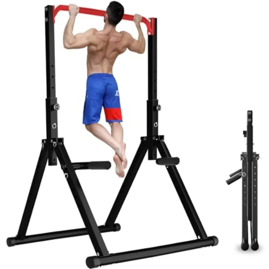 Home gym pull up station: steel, black, free-standing adjustable foldable power tower with 700LBS capacity
Home gym pull up station: steel, black, free-standing adjustable foldable power tower with 700LBS capacity