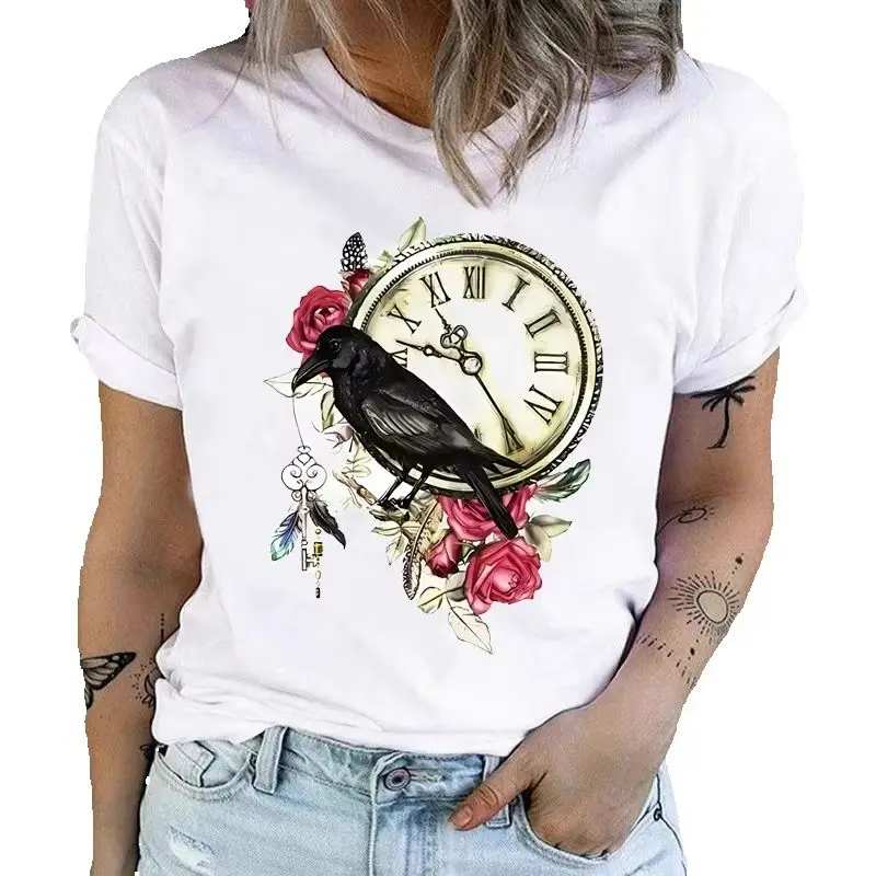 Women's Floral Butterfly Cartoon Print T-shirt Summer Fashion Exquisite Beauty Top Unisex Crewneck Polyester Fabric
Women's Floral Butterfly Cartoon Print T-shirt Summer Fashion Exquisite Beauty Top Unisex Crewneck Polyester Fabric