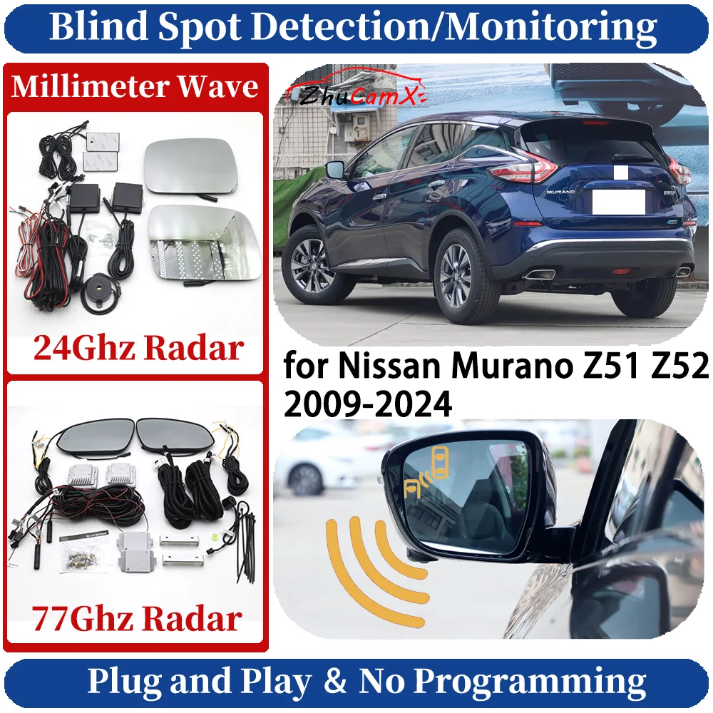 Blind Spot Monitoring/Detection System for Nissan Murano Z51 Z52 2009-2024 Night Driving Side Lane Change Warning Safe Assist
Blind Spot Monitoring/Detection System for Nissan Murano Z51 Z52 2009-2024 Night Driving Side Lane Change Warning Safe Assist