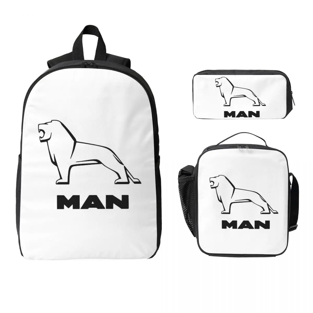 Man Truck Bus Dual-use Logo Backpack Boys Girls BookBag School Bag Computer Shoulder Bags 3ps Insulated Lunch Bag Pencil Case
Man Truck Bus Dual-use Logo Backpack Boys Girls BookBag School Bag Computer Shoulder Bags 3ps Insulated Lunch Bag Pencil Case