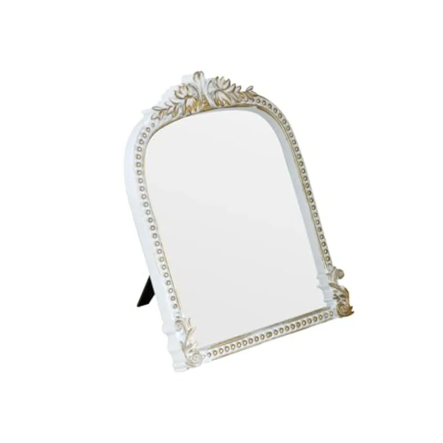 Antique Plastic Arched Makeup Mirror, Standing, Hanging or Wall Mount, Bathroom, Living Room, Bedroom and Decorative Mirror 10.
Antique Plastic Arched Makeup Mirror, Standing, Hanging or Wall Mount, Bathroom, Living Room, Bedroom and Decorative Mirror 10.