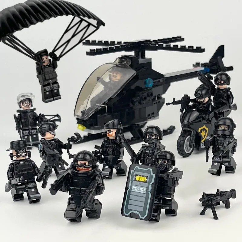 Фигурка SWAT Meigao M8162: Российский мотоцикл, парашют, полицейская собака, аксессуары, игрушка, конструктор, оптом
Фигурка SWAT Meigao M8162: Российский мотоцикл, парашют, полицейская собака, аксессуары, игрушка, конструктор, оптом