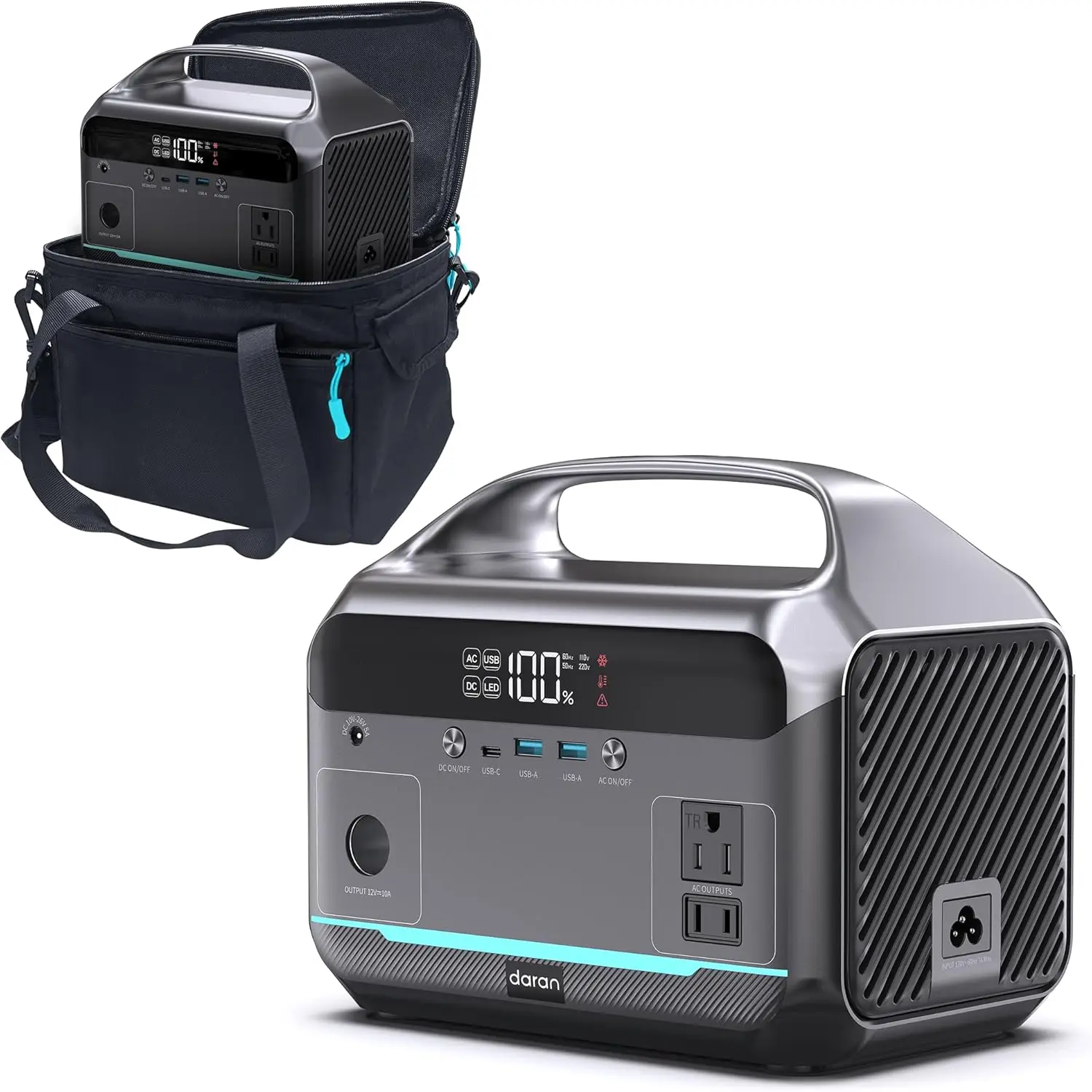Portable Power Station, 288Wh LiFePO4 Battery, 350W (600W Peak) Power Bank with AC Outlet, Mini Solar Generator 7-Port Design
Portable Power Station, 288Wh LiFePO4 Battery, 350W (600W Peak) Power Bank with AC Outlet, Mini Solar Generator 7-Port Design
