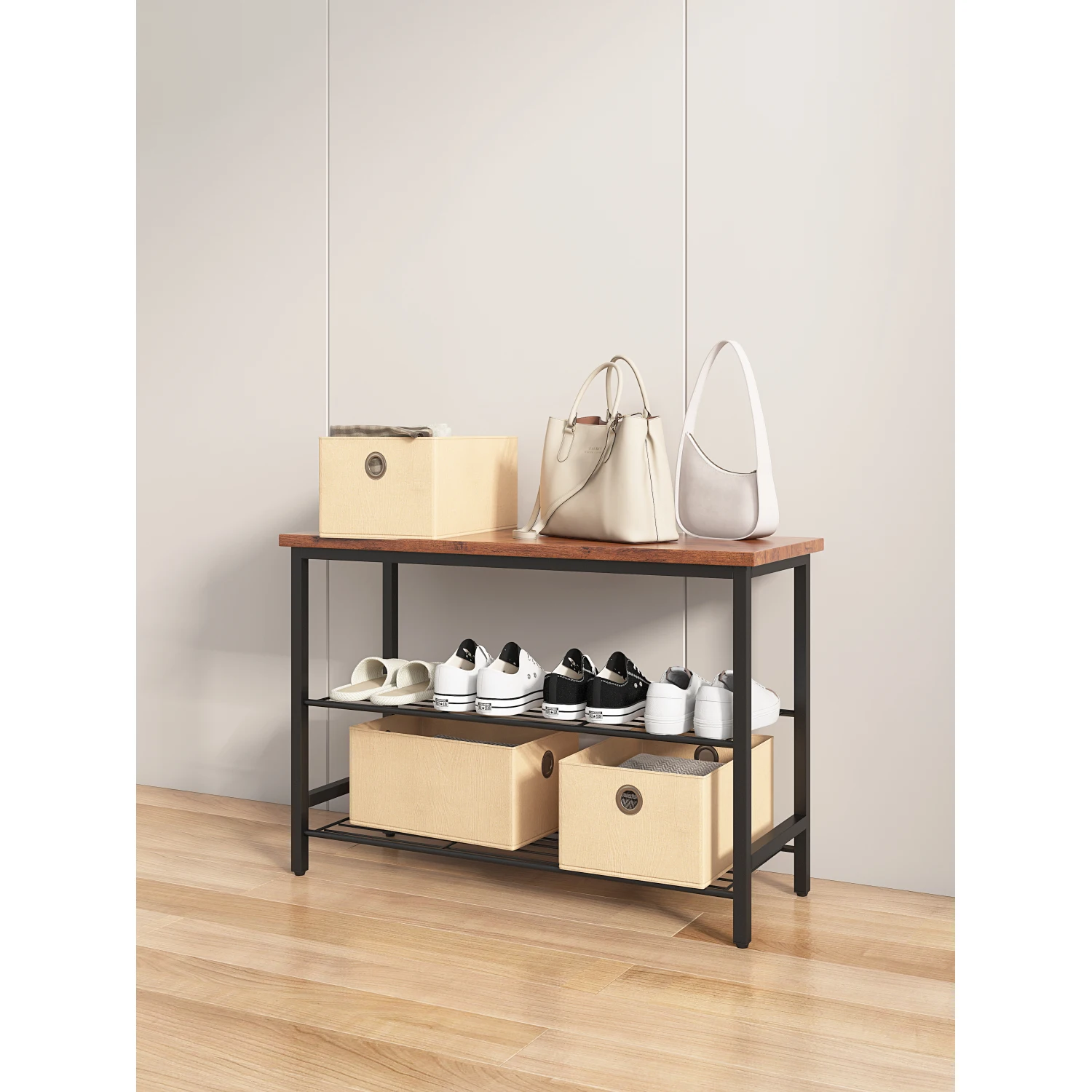 DN 3-Tier Metal Shoe Rack, Modern Multifunctional Shoe Storage Shelf with MDF Top Board, Tigger,1 pc per carton
DN 3-Tier Metal Shoe Rack, Modern Multifunctional Shoe Storage Shelf with MDF Top Board, Tigger,1 pc per carton