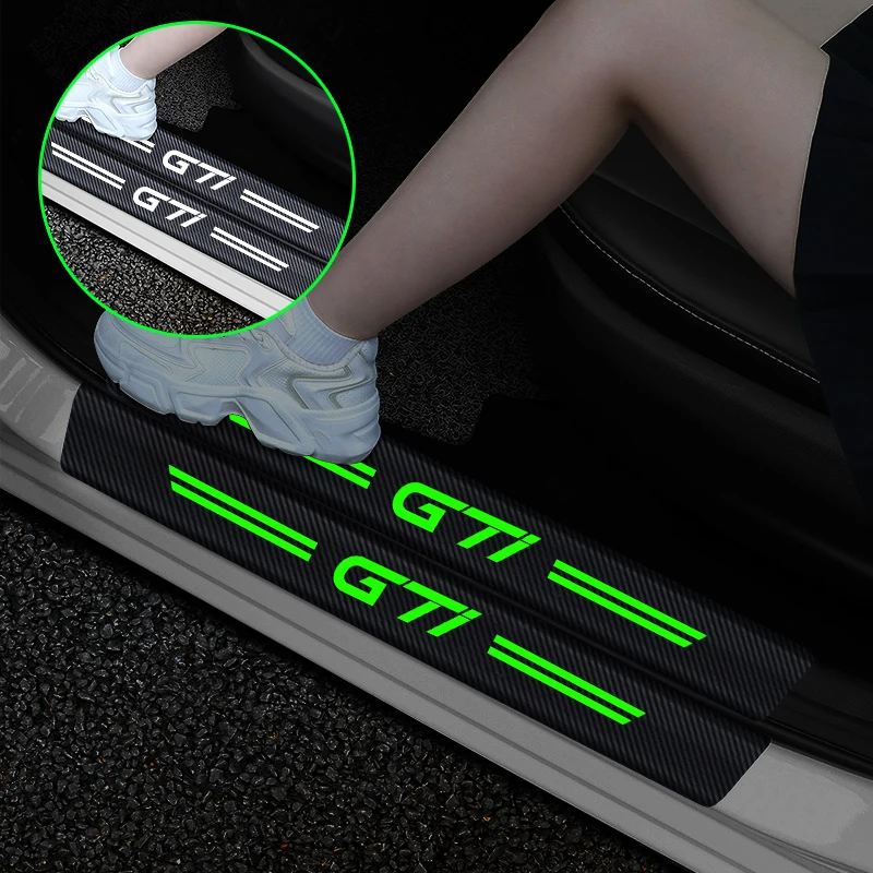 For VW Golf 5 6 7 8 GTI Polo MK Car Threshold Strip Carbon Fiber Luminous Car Trunk Door Sill Protection Stickers
For VW Golf 5 6 7 8 GTI Polo MK Car Threshold Strip Carbon Fiber Luminous Car Trunk Door Sill Protection Stickers