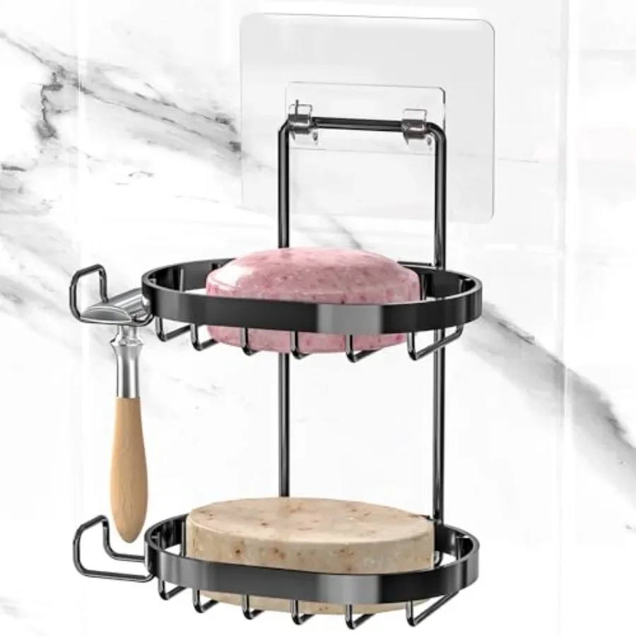 Soap Dish Holder Soap Bar Holder with Hooks Shampoo Bar Caddy for Shower Wall Razor Holder for Shower Bar Soap Container 304 St
Soap Dish Holder Soap Bar Holder with Hooks Shampoo Bar Caddy for Shower Wall Razor Holder for Shower Bar Soap Container 304 St