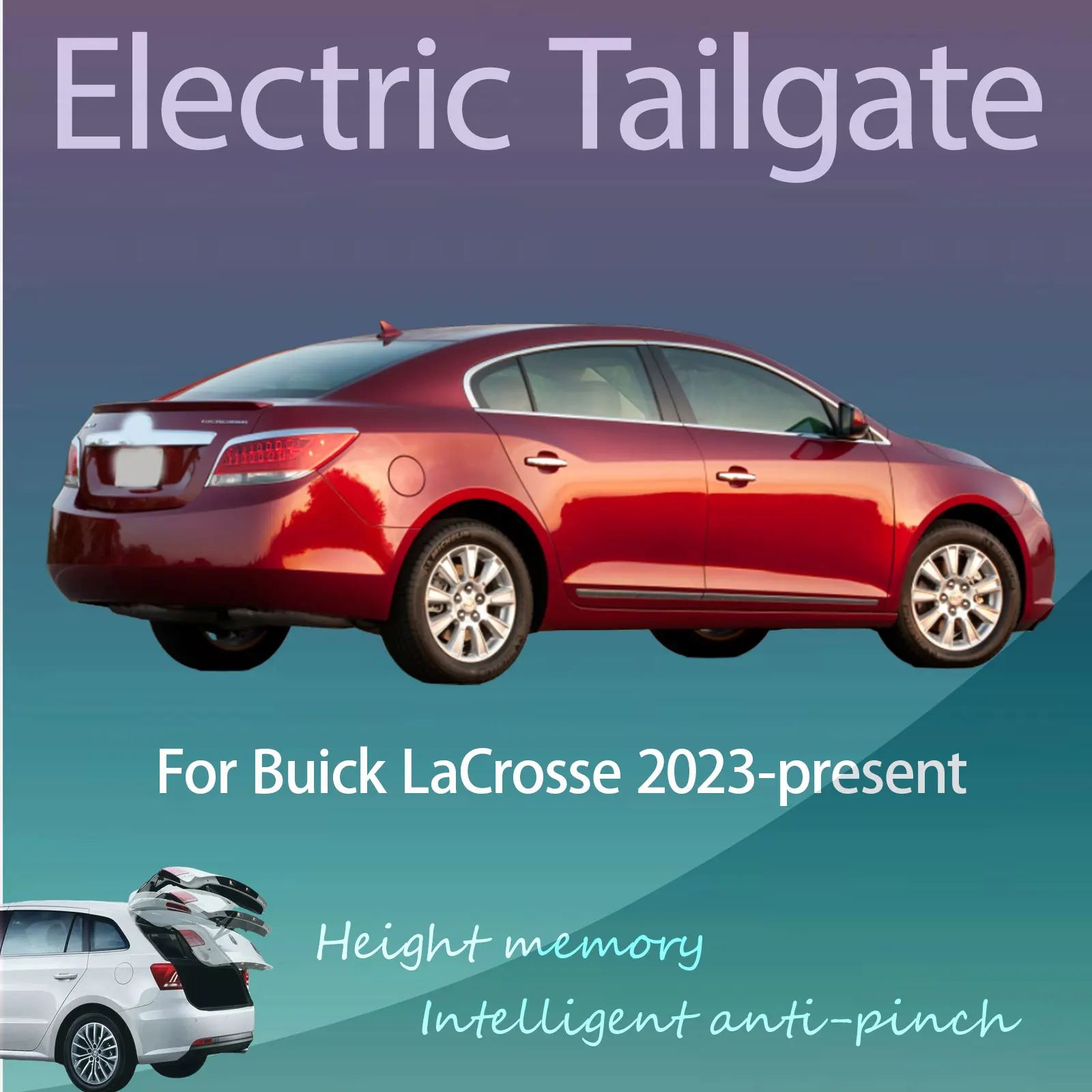 For Buick LaCrosse 2023-present Electric Tailgate with Sensor Trunk Anti-pinch Memory Height Intelligent Operation
For Buick LaCrosse 2023-present Electric Tailgate with Sensor Trunk Anti-pinch Memory Height Intelligent Operation