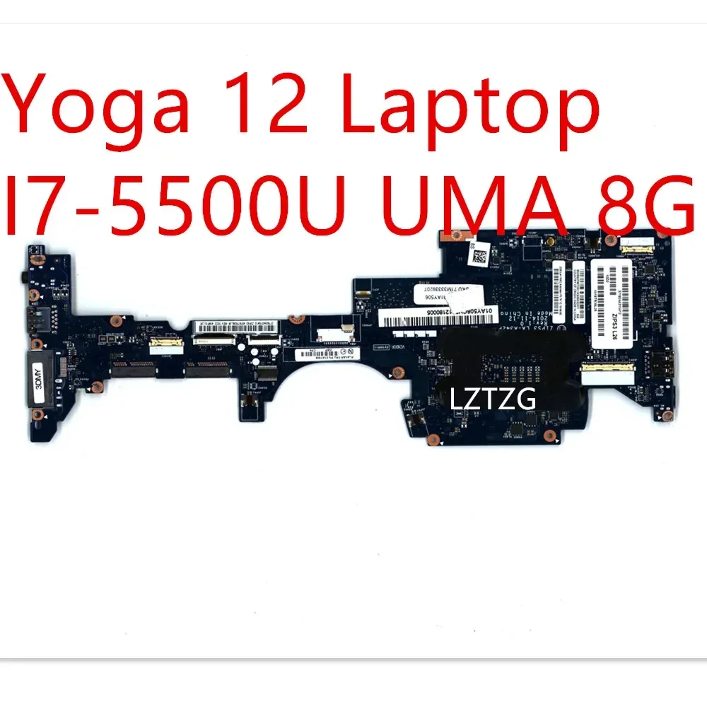 Материнская плата для ноутбука Lenovo ThinkPad Yoga 12, материнская плата I7-5500U UMA 8G 00HT707 01AY506
Материнская плата для ноутбука Lenovo ThinkPad Yoga 12, материнская плата I7-5500U UMA 8G 00HT707 01AY506